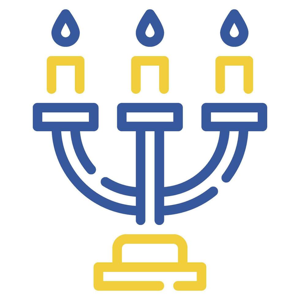 Menorah ilustración íconos para web, aplicación, infografía, etc vector