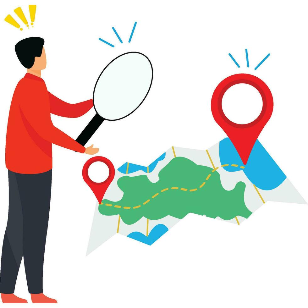 Find Destination Illustration Which Can Easily Modify Or Edit vector