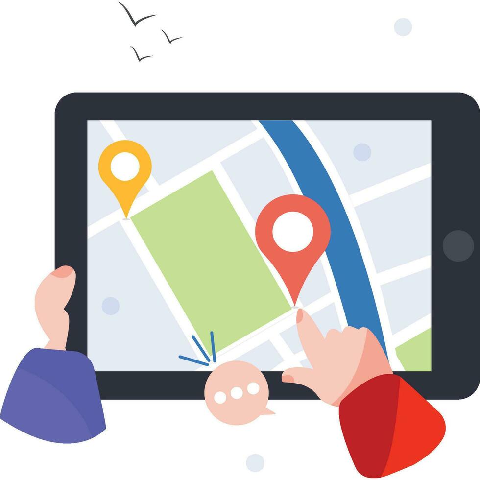 Geolocation Illustration Which Can Easily Modify Or Edit vector