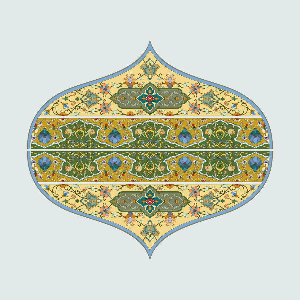 Arábica y islámico adornos para pared y hogar decoración vector