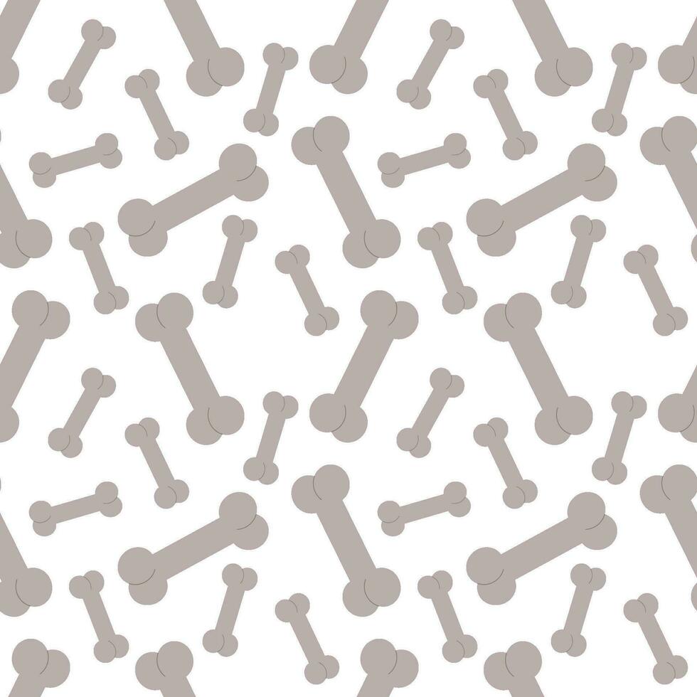 Seamless bone pattern. Dog bone toys vector
