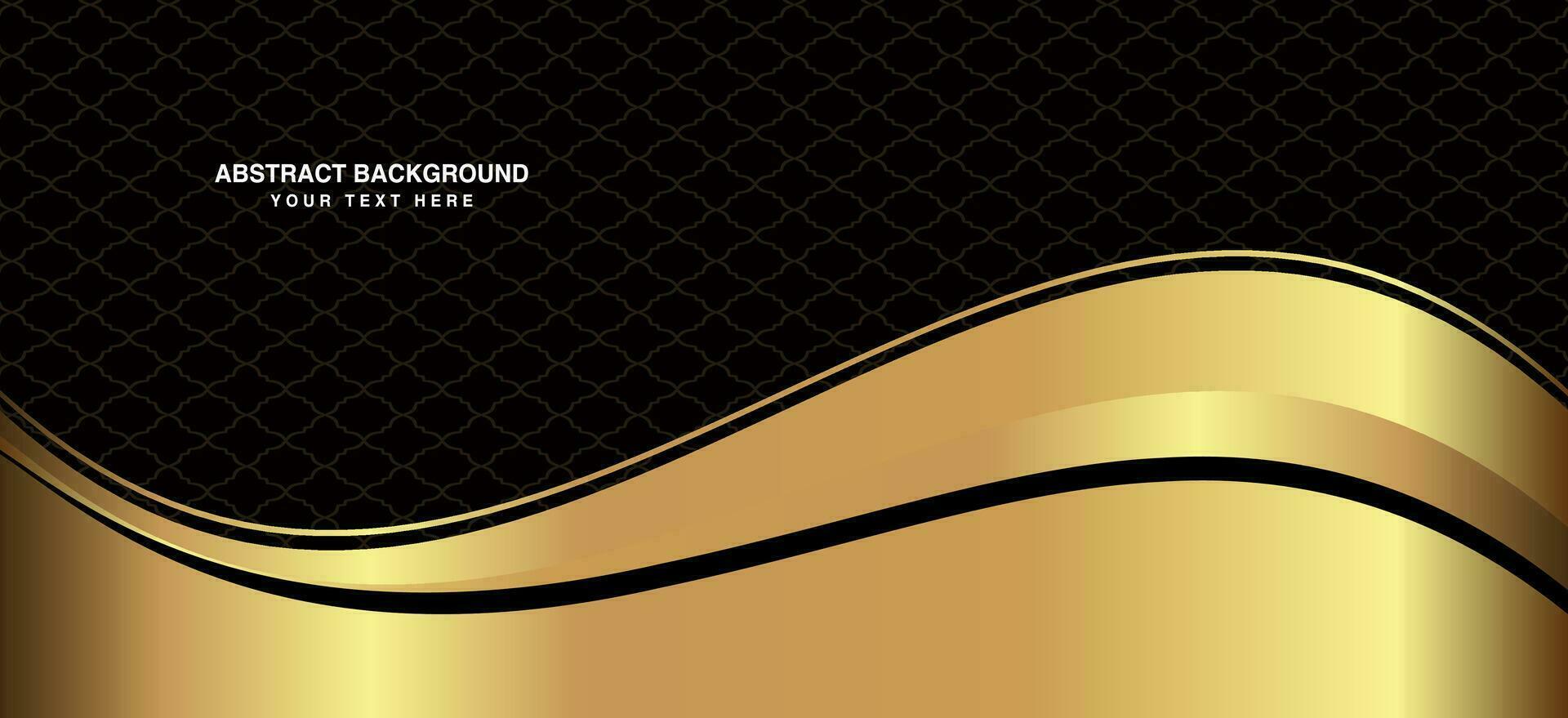 luxurious Abstract Background design illustration, Black and Golden Background creative vector