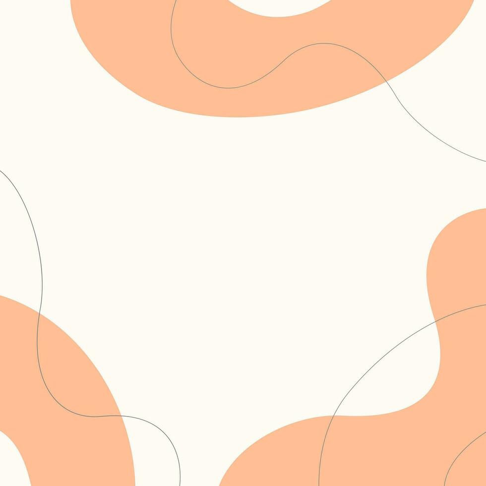 Template poster Peach fuzz trend color year 2024, boho style, fashion beauty cosmetics luxury and chic, beautiful glamorous and elegant background. vector