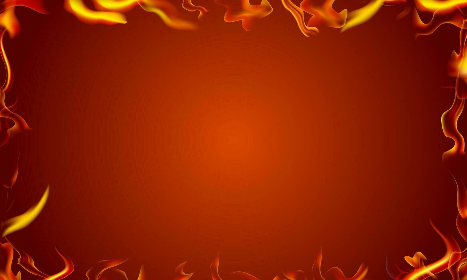 abstract background with flames frame. modern design. vector