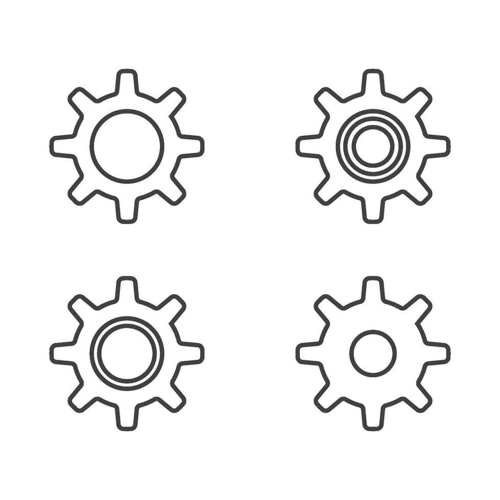 Gear vector icon illustration design