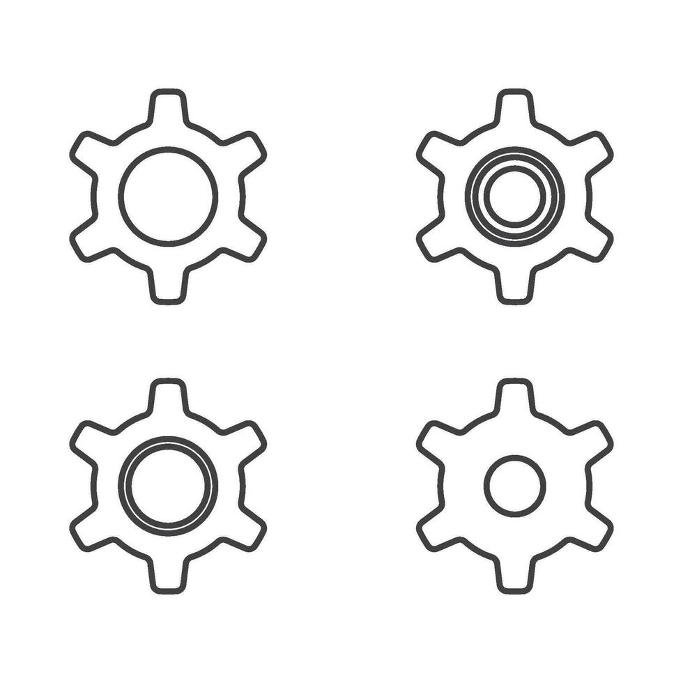 Gear vector icon illustration design