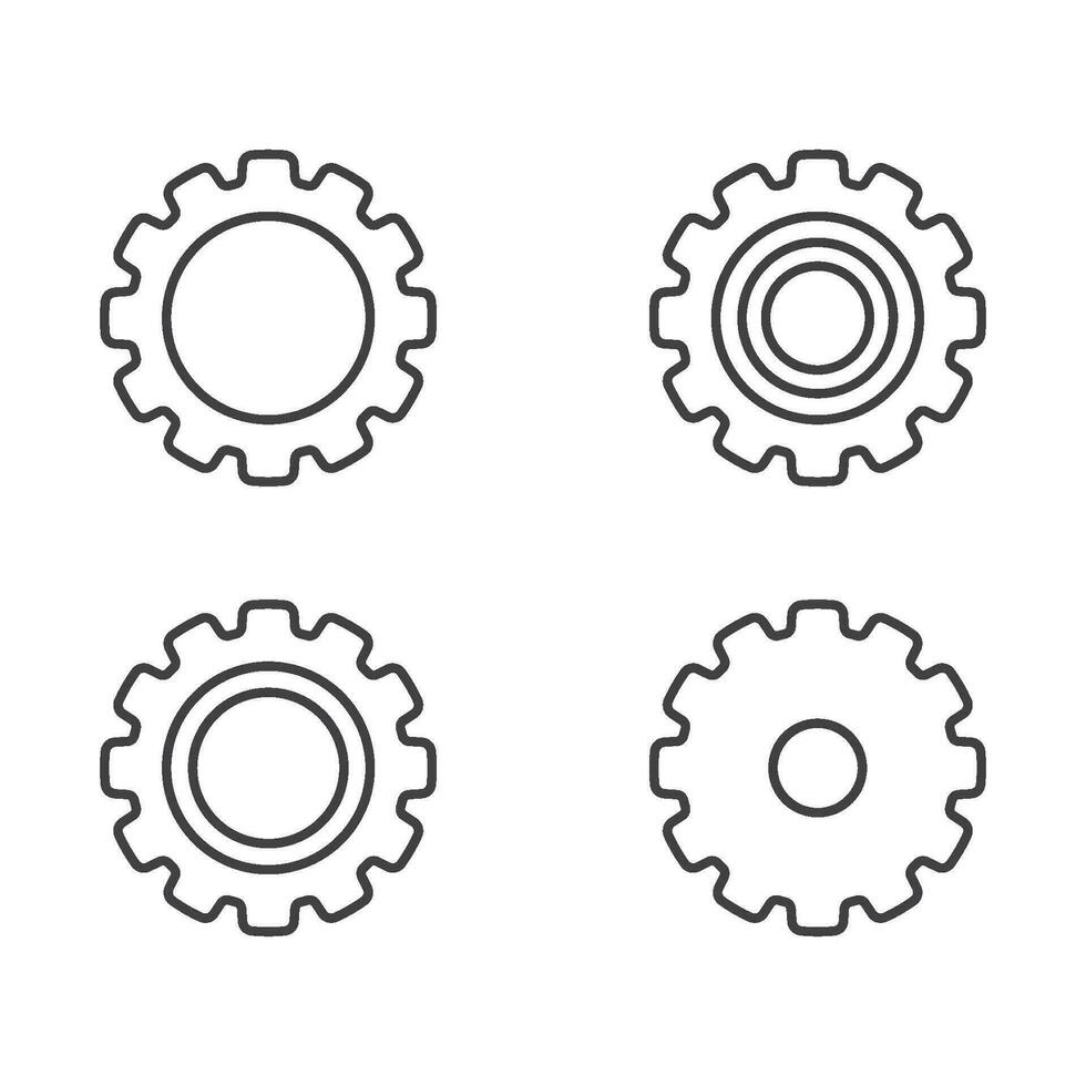 Gear vector icon illustration design