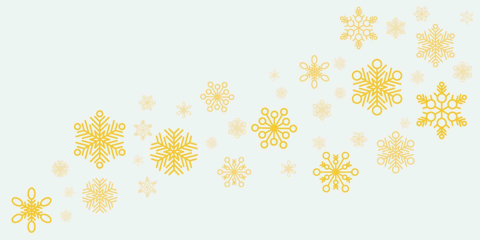 Winter and christmas background vector design with snowflakes