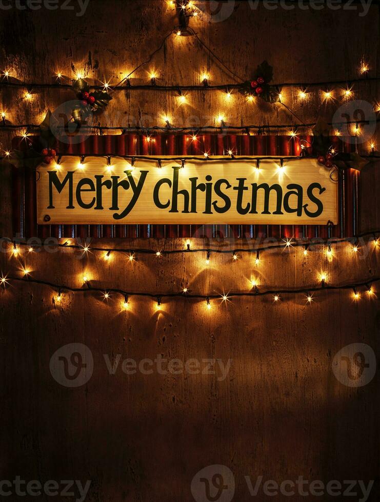 Merry Christmas vintage background photo