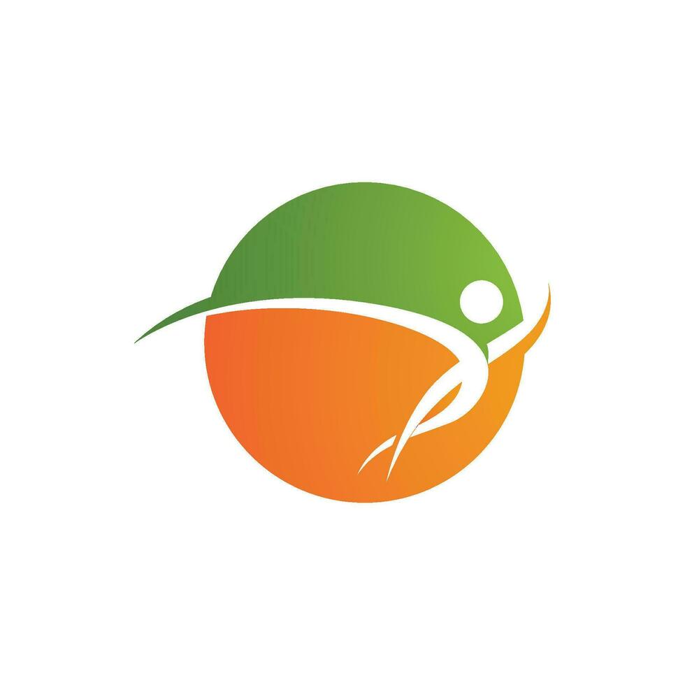 Human character logo sign vector