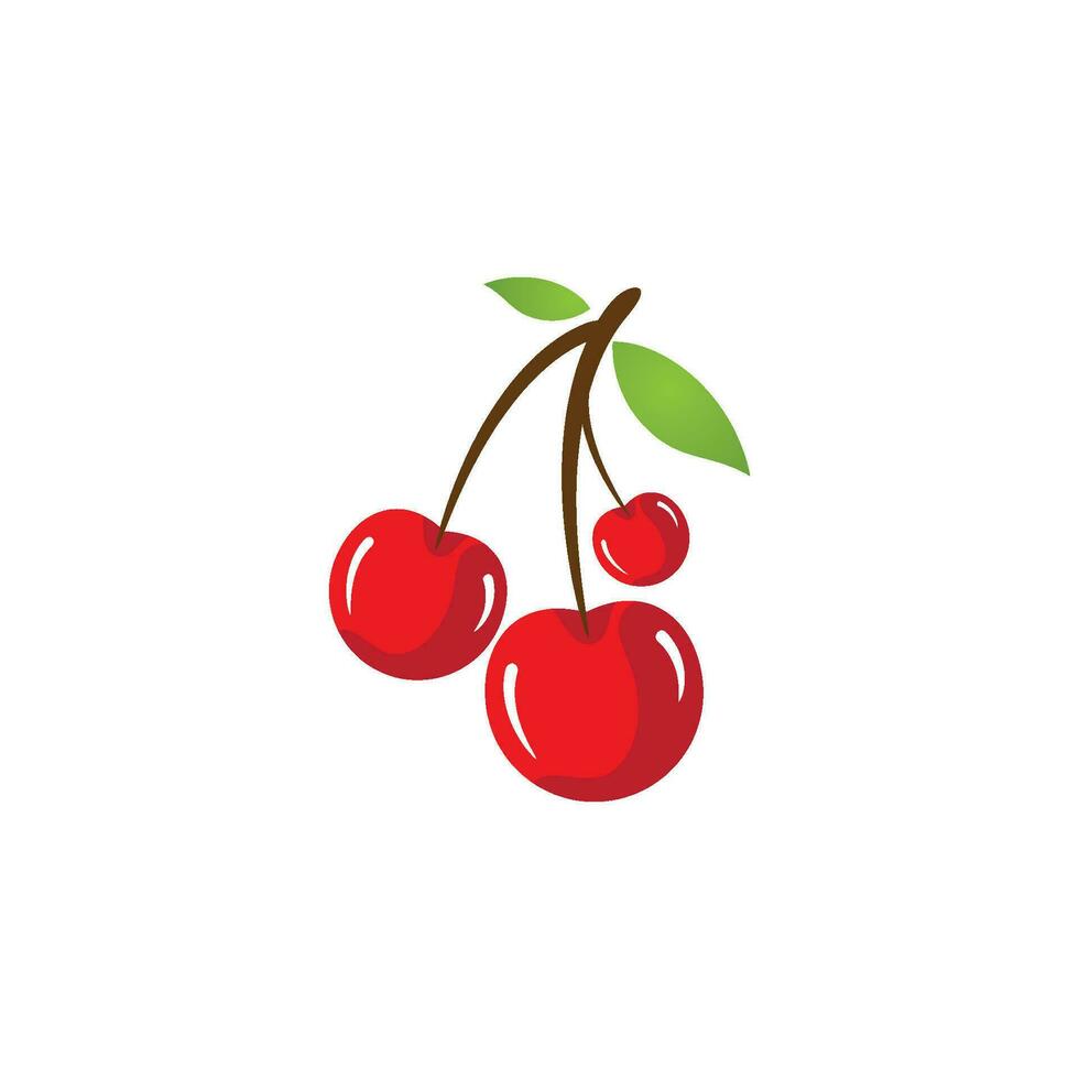 Cherry Icon vector Illustration