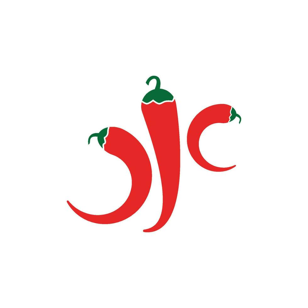 Red hot natural chili icon vector Illustration