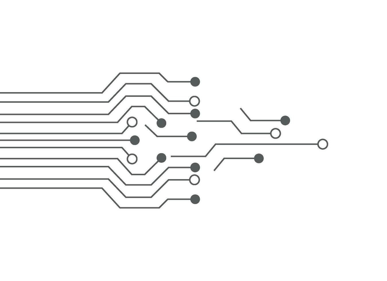 Circuit illustration design vector