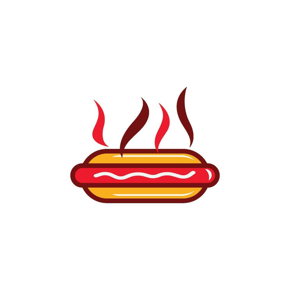 Hot Dog vector illustration icon