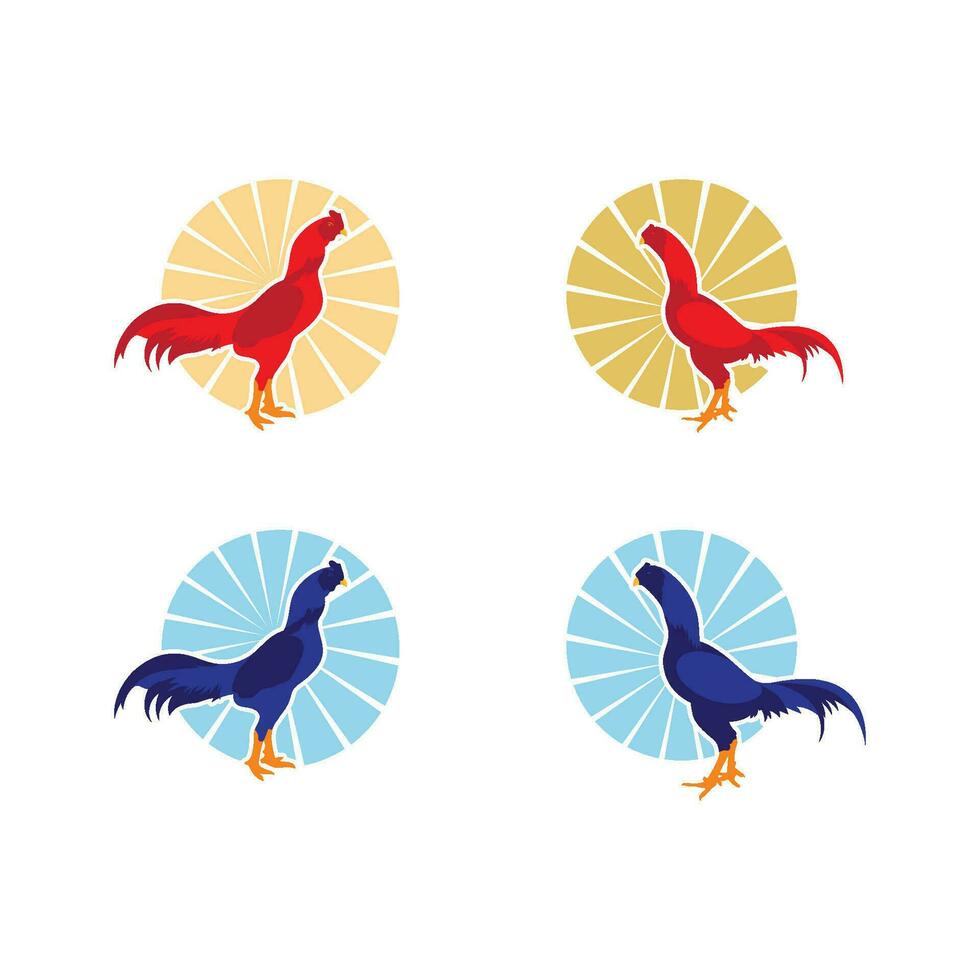 Rooster vector icon illustration design