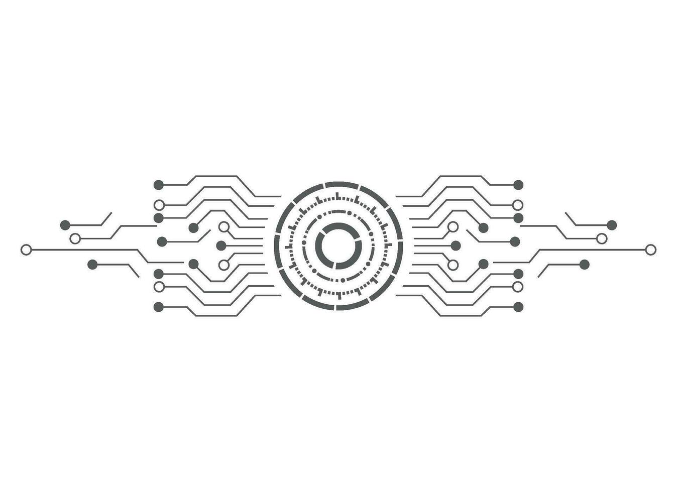 Circuit illustration design vector