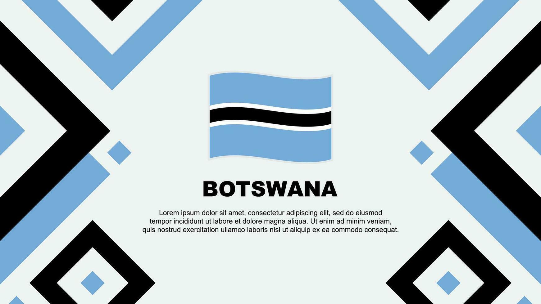 Botswana bandera resumen antecedentes diseño modelo. Botswana independencia día bandera fondo de pantalla vector ilustración. Botswana modelo