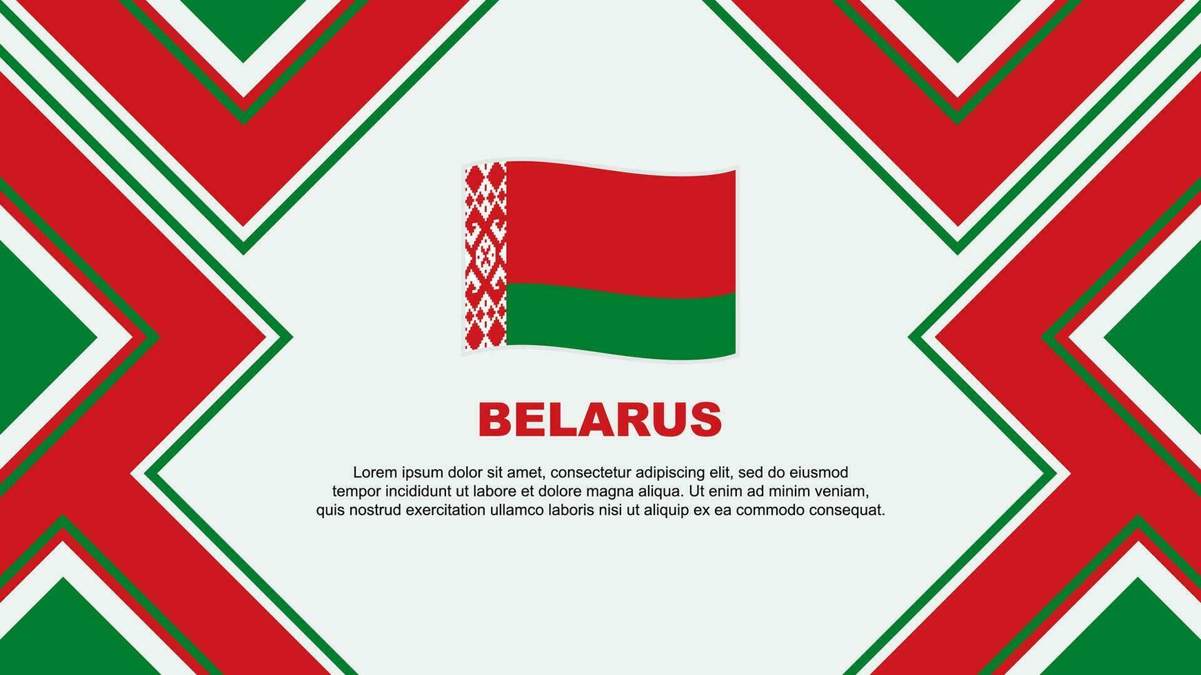 Belarus Flag Abstract Background Design Template. Belarus Independence Day Banner Wallpaper Vector Illustration. Belarus Vector