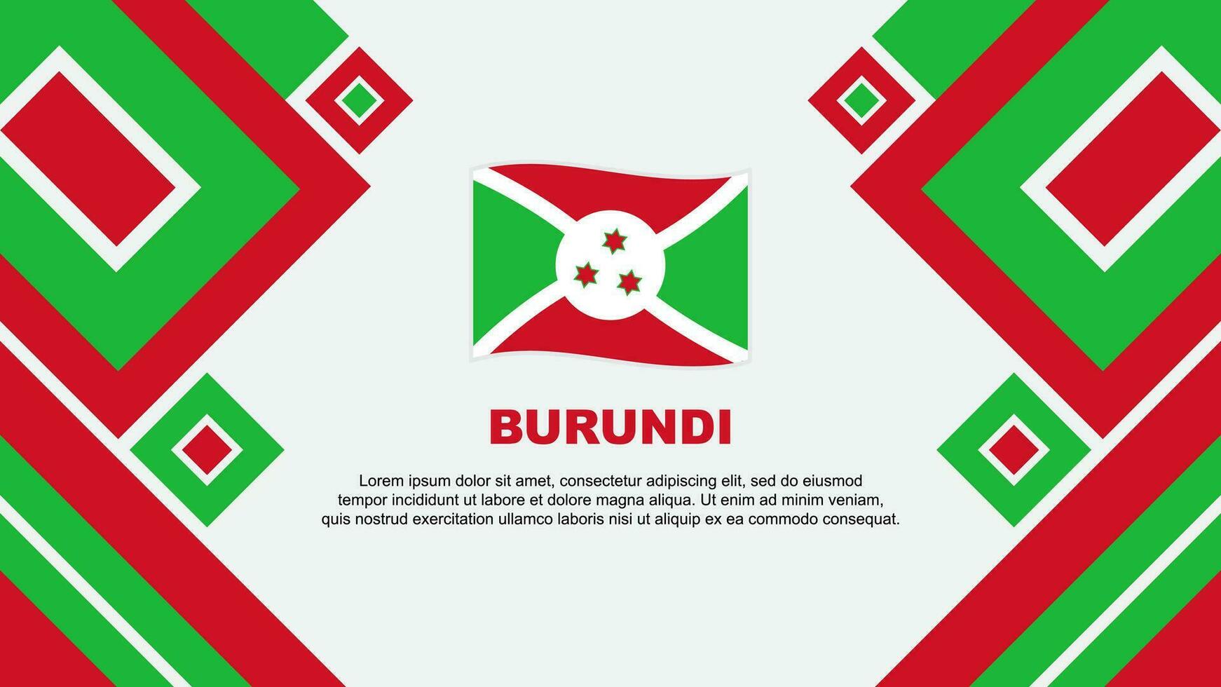 Burundi Flag Abstract Background Design Template. Burundi Independence