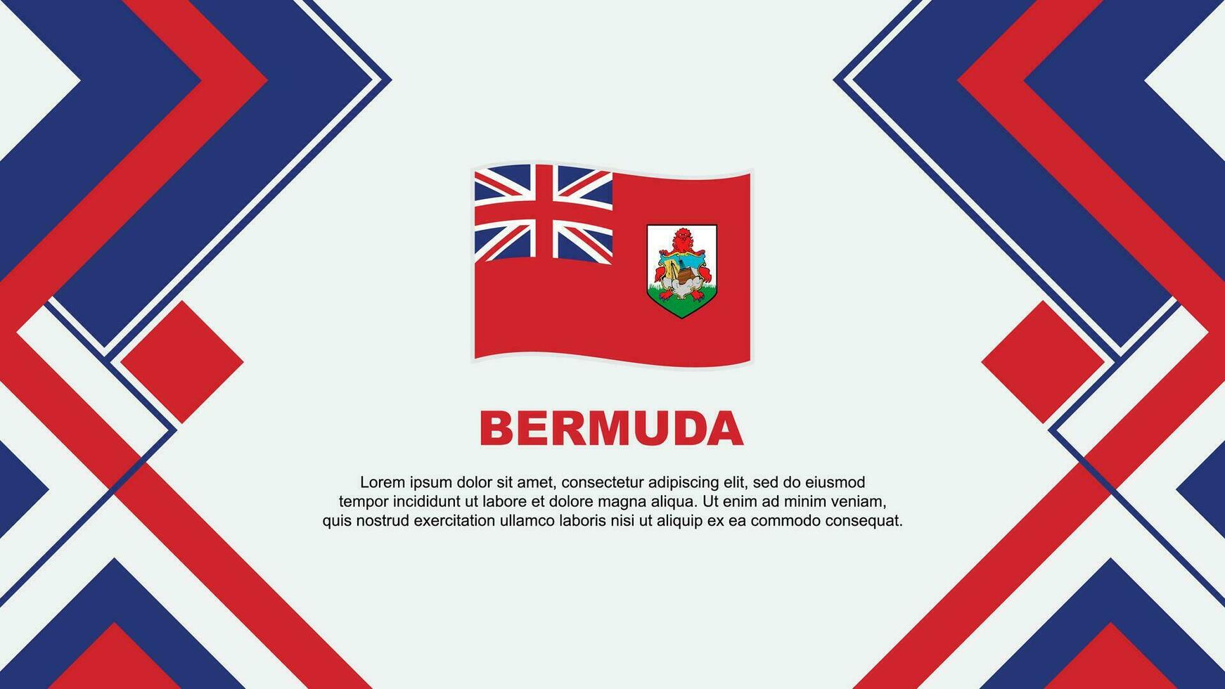 Bermuda Flag Abstract Background Design Template. Bermuda Independence Day Banner Wallpaper Vector Illustration. Bermuda Banner