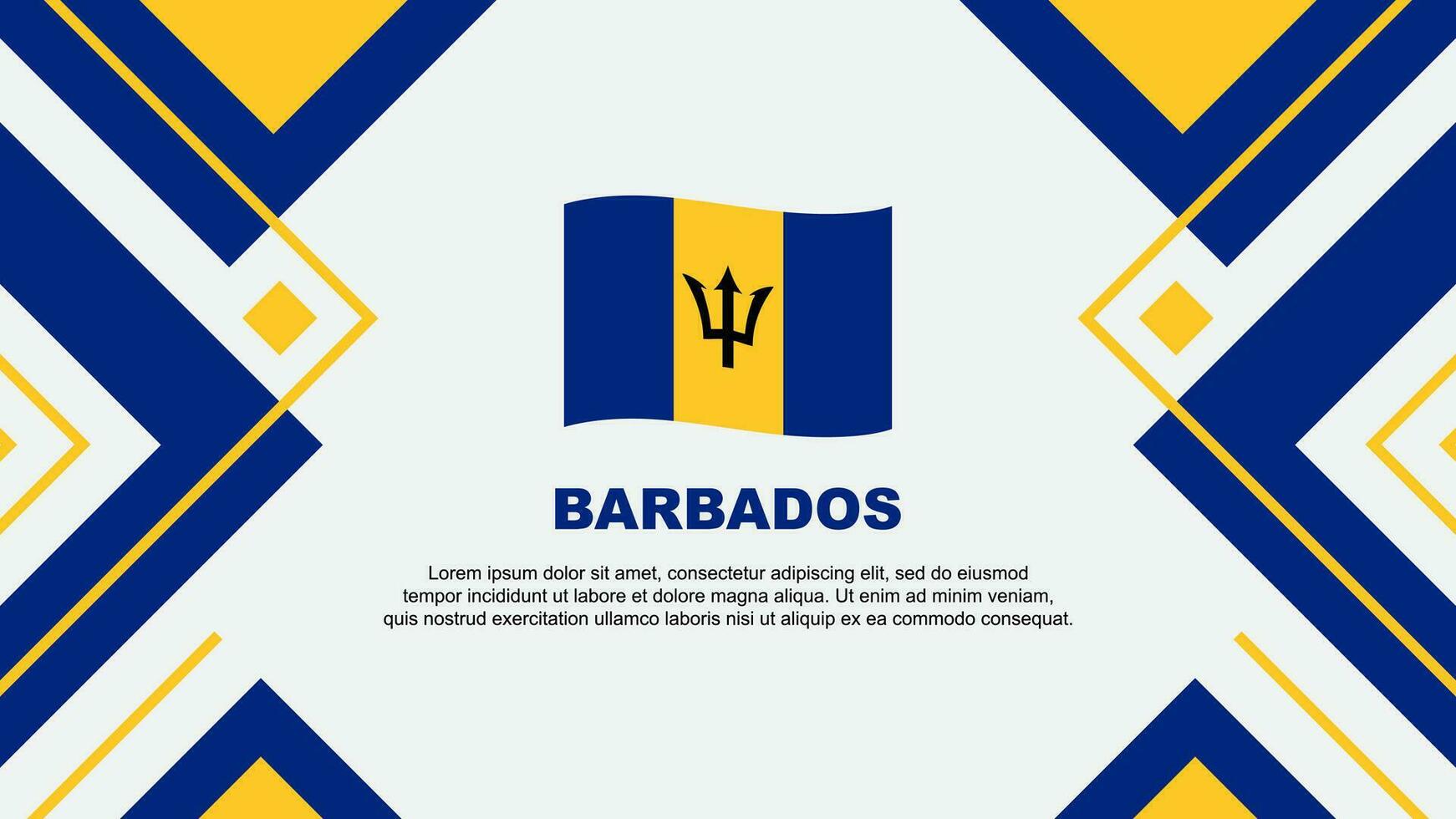 barbados bandera resumen antecedentes diseño modelo. barbados independencia día bandera fondo de pantalla vector ilustración. barbados ilustración