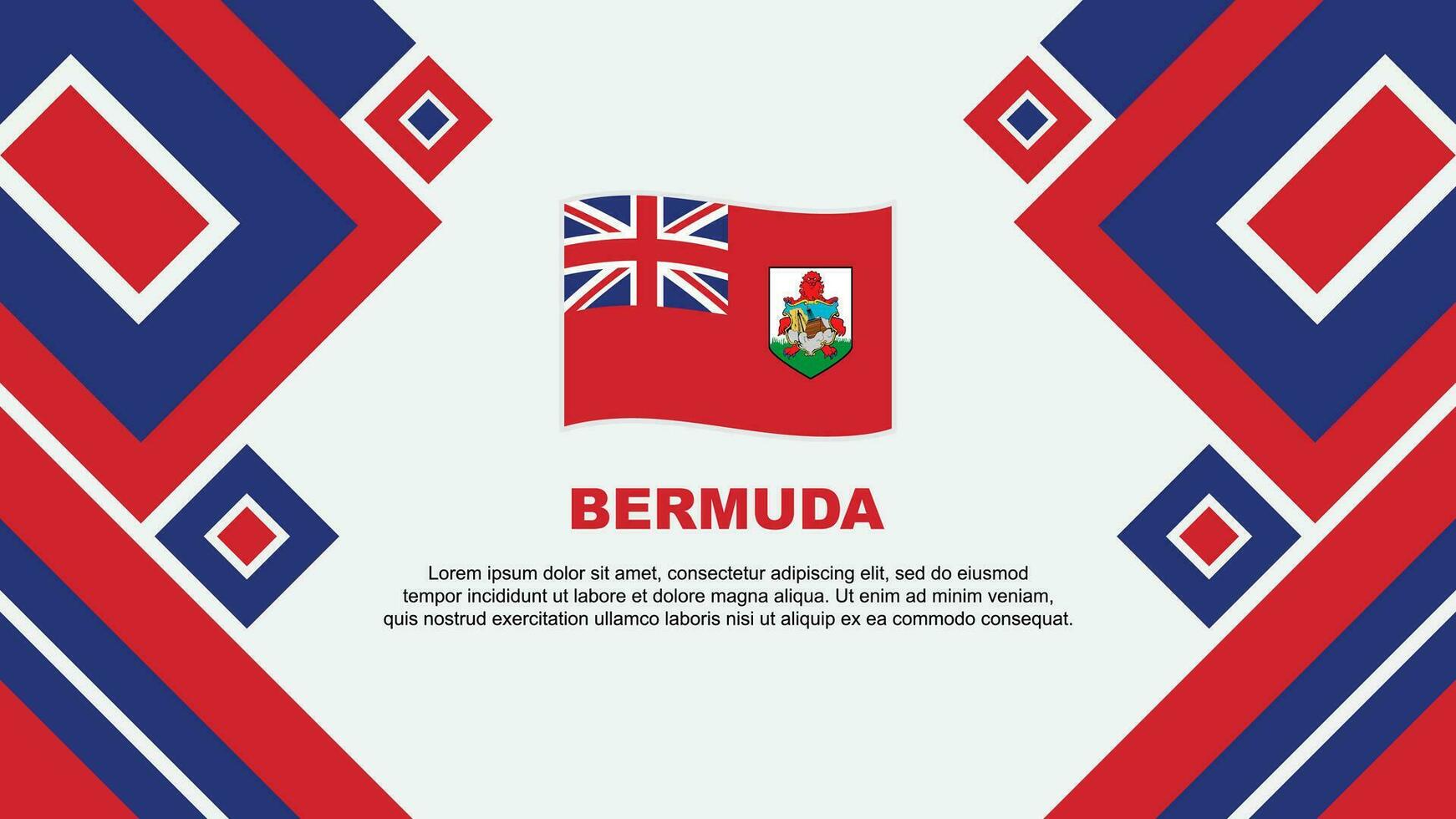 islas Bermudas bandera resumen antecedentes diseño modelo. islas Bermudas independencia día bandera fondo de pantalla vector ilustración. islas Bermudas dibujos animados