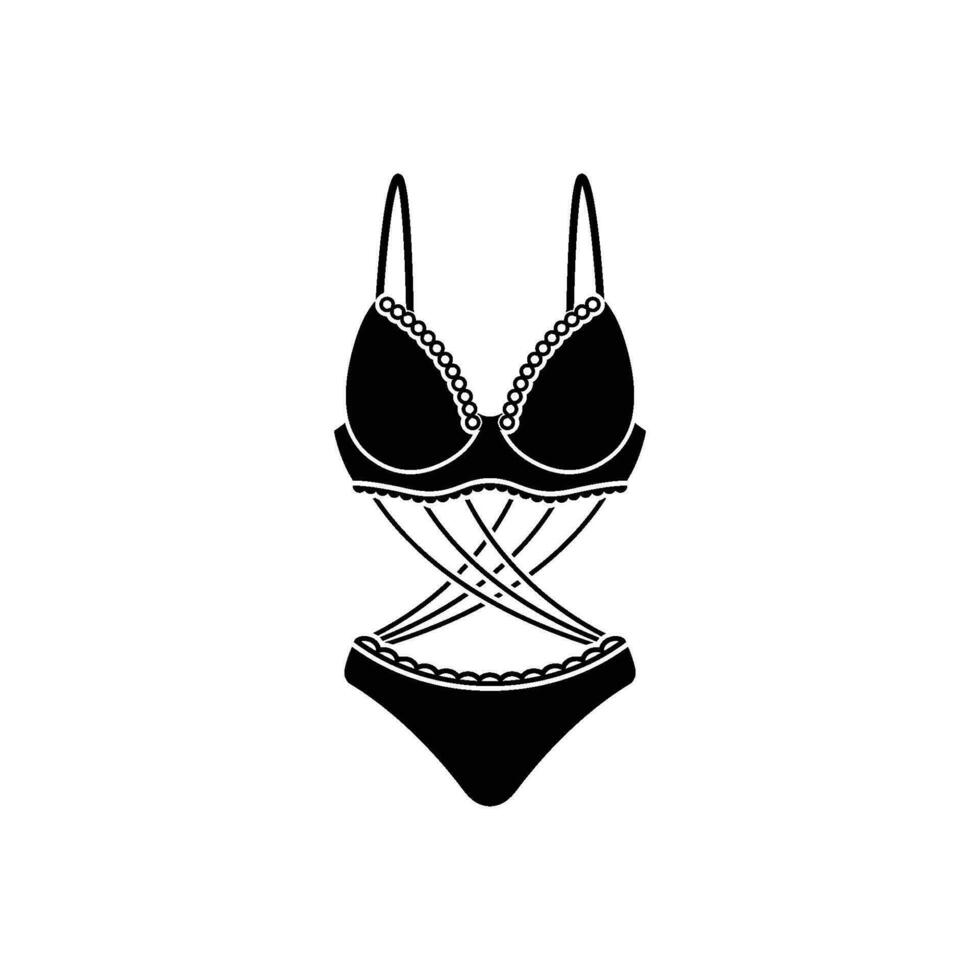 lingerie icon design vector