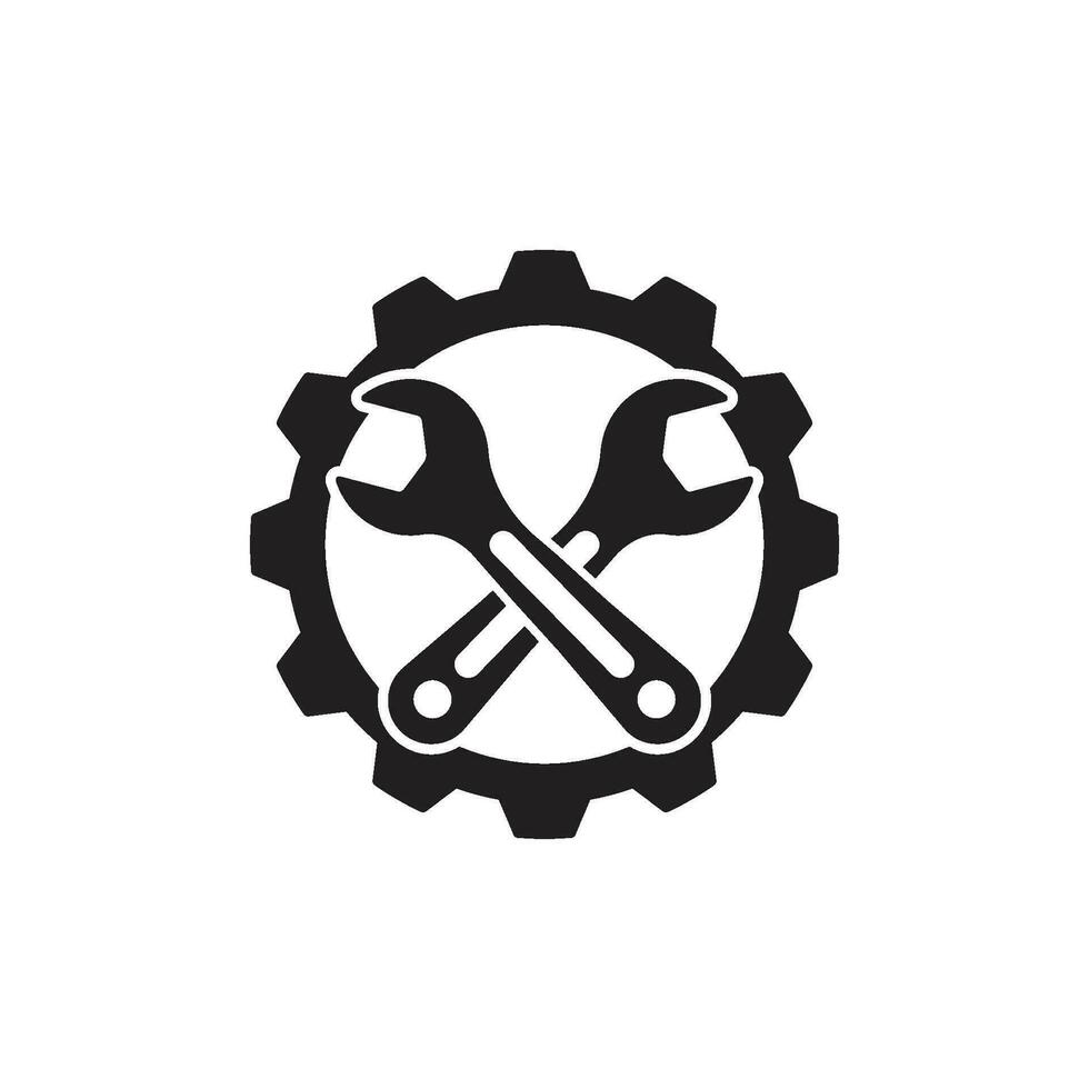 mechanic tools logo vector