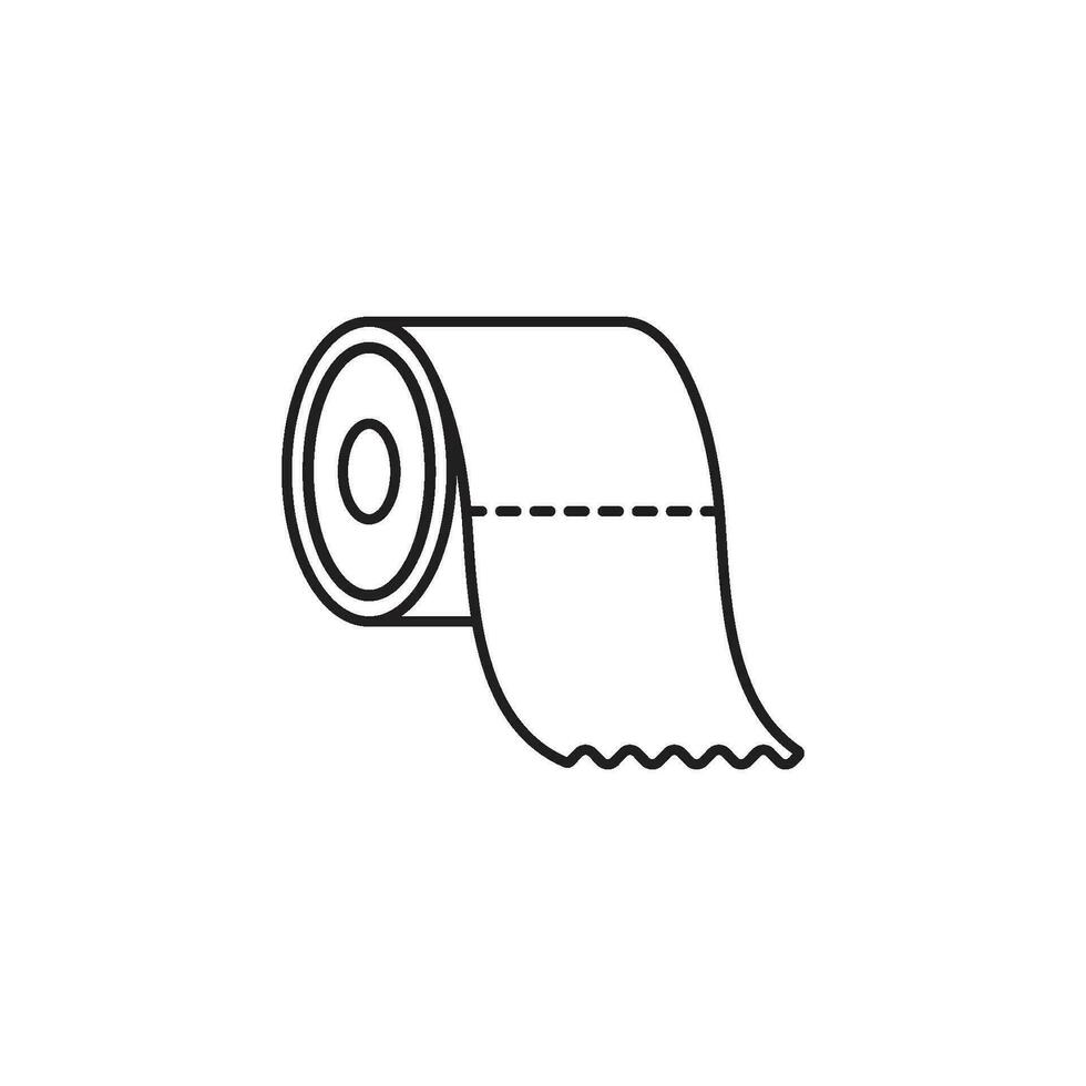 toilet paper icon vector