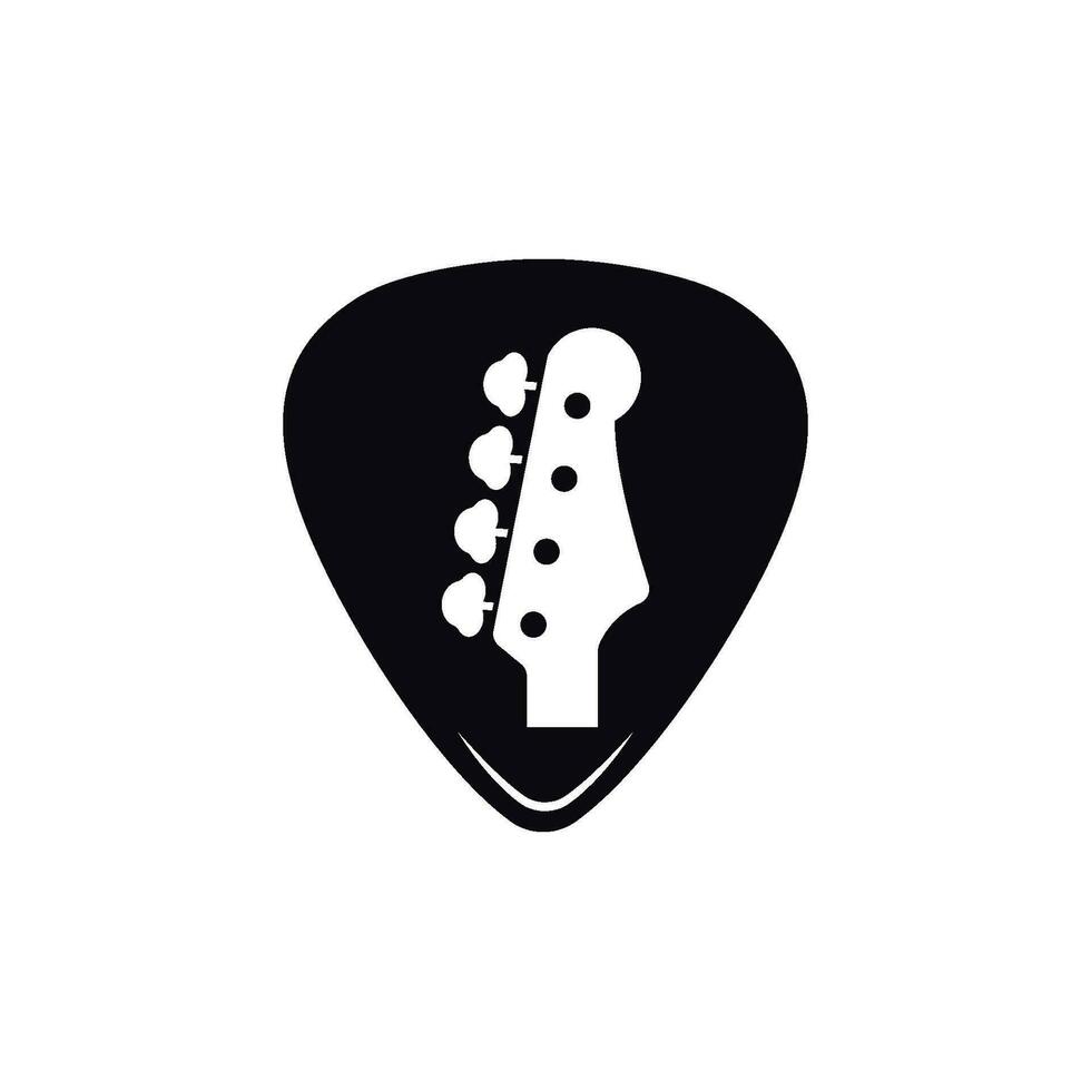 guitar pick icon vector