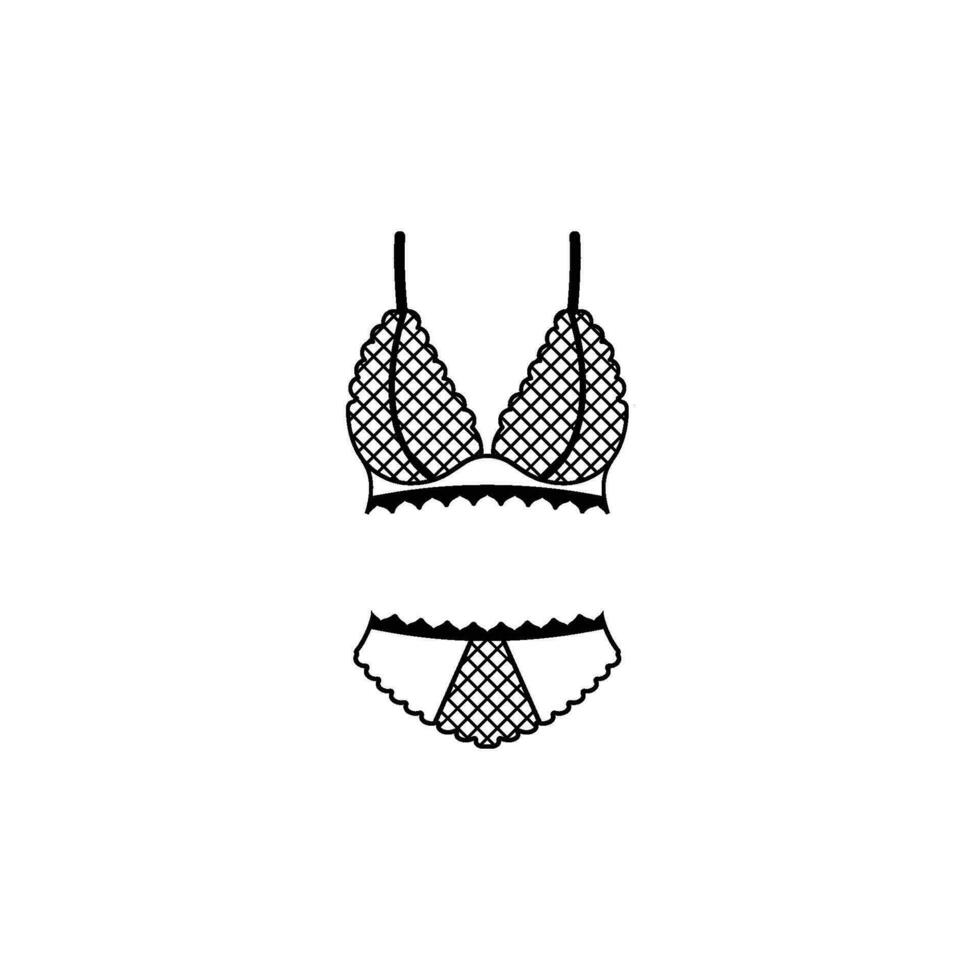lingerie icon design vector