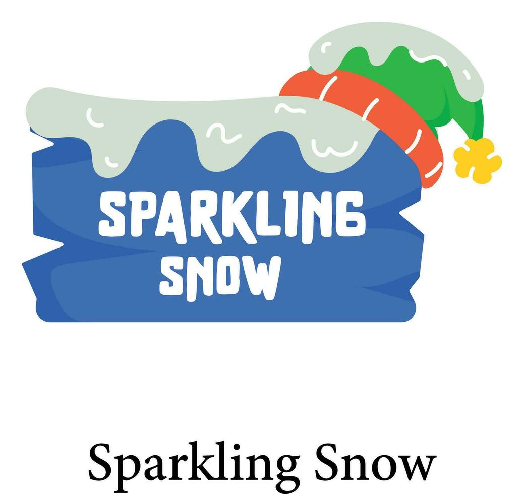 Trendy Sparkling Snow vector