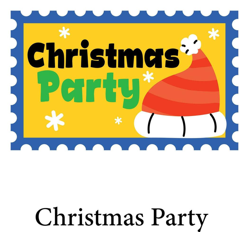 Trendy Christmas Party vector