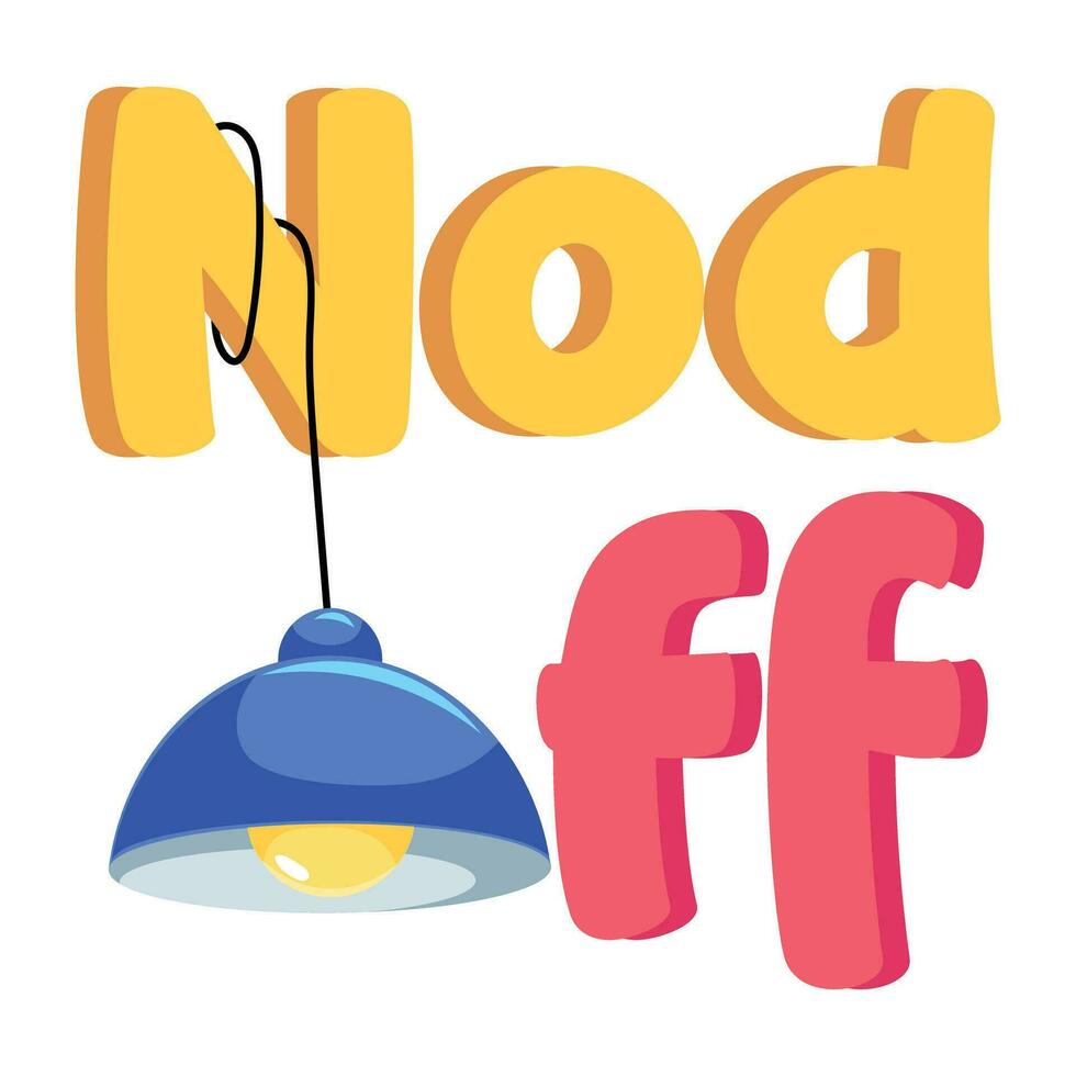Trendy Roof Lamp vector