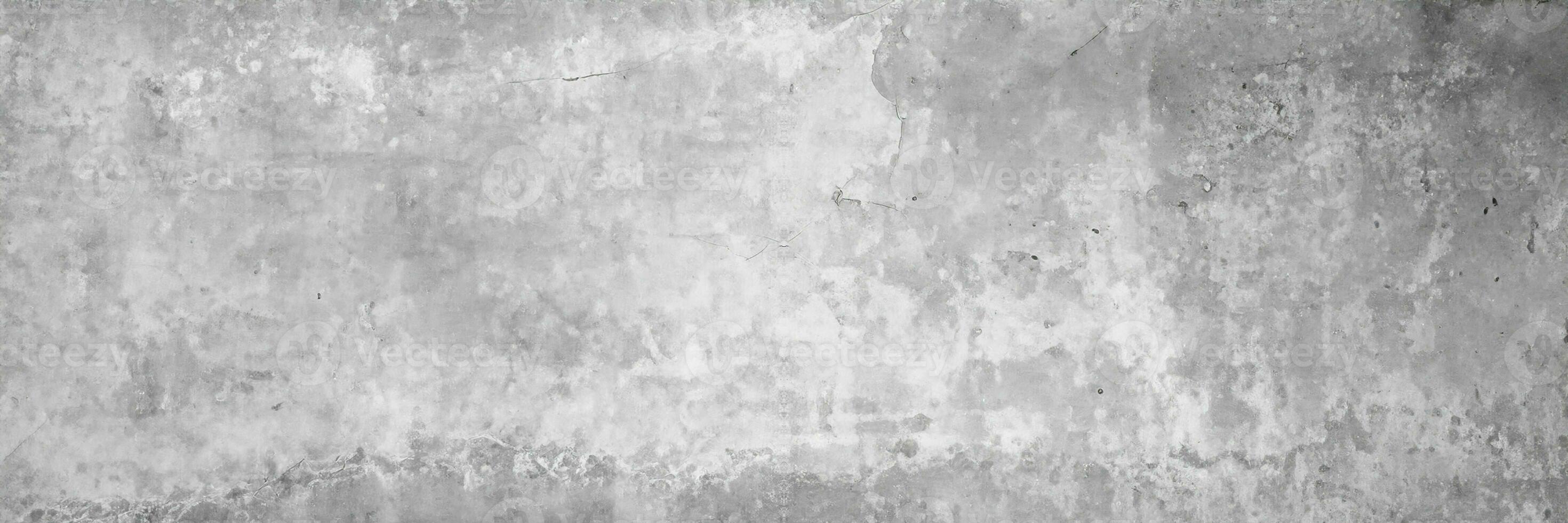 Old wall panorama texture cement dirty gray with black  background abstract grey and silver color design are light with white background. photo
