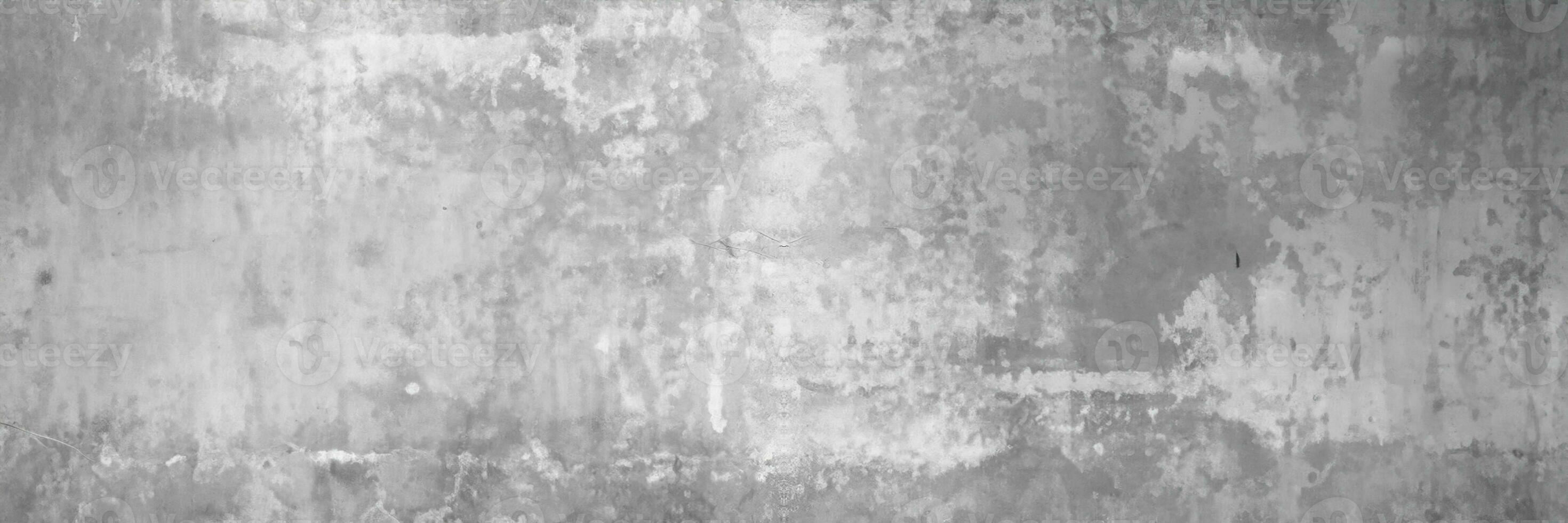 Old wall panorama texture cement dirty gray with black  background abstract grey and silver color design are light with white background. photo