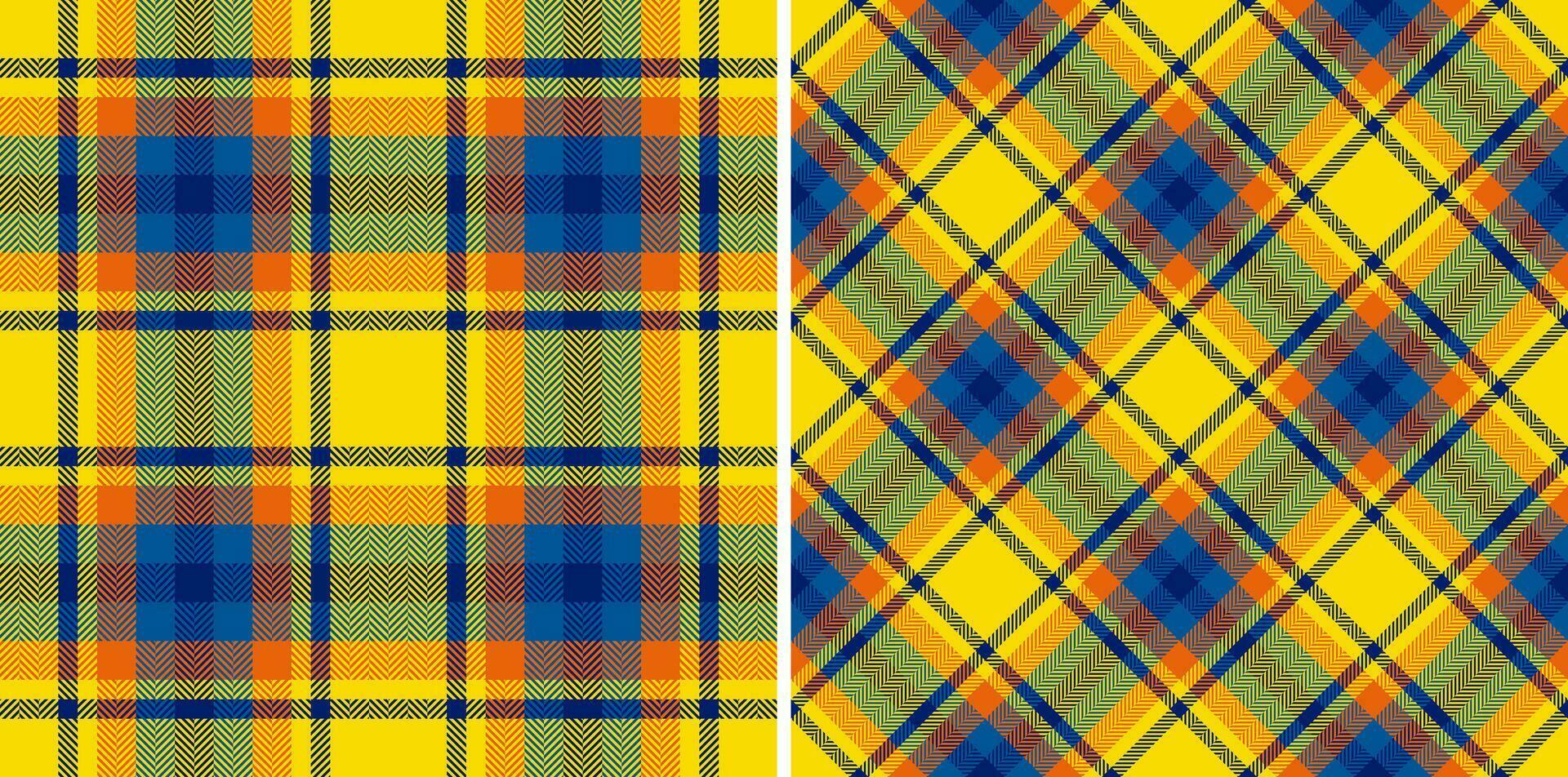 Textile background vector of check texture fabric with a tartan seamless plaid pattern.