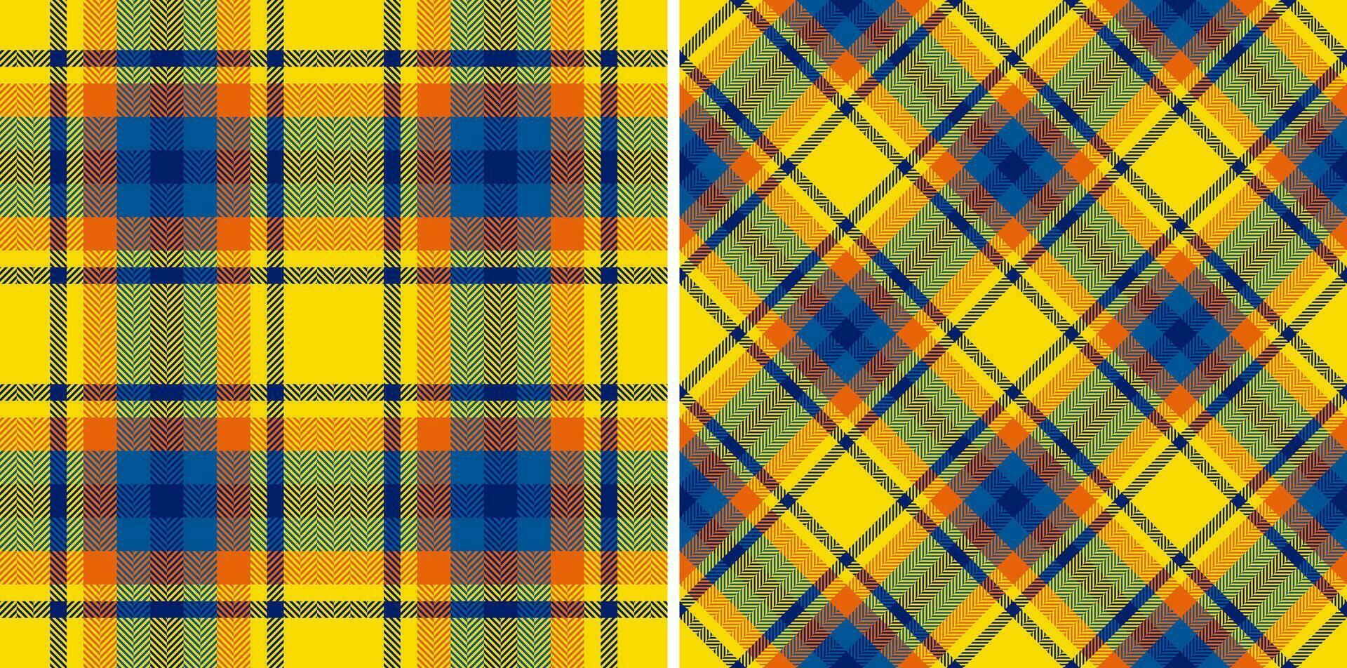 Textile background vector of check texture fabric with a tartan seamless plaid pattern.