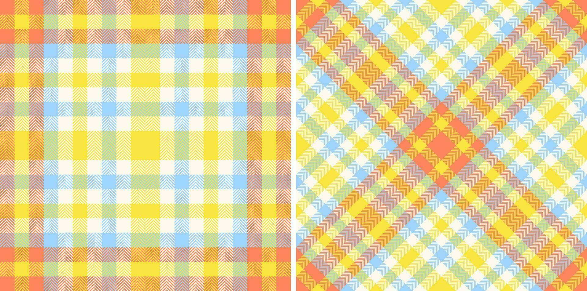Plaid vector background of tartan seamless pattern with a fabric texture check textile.