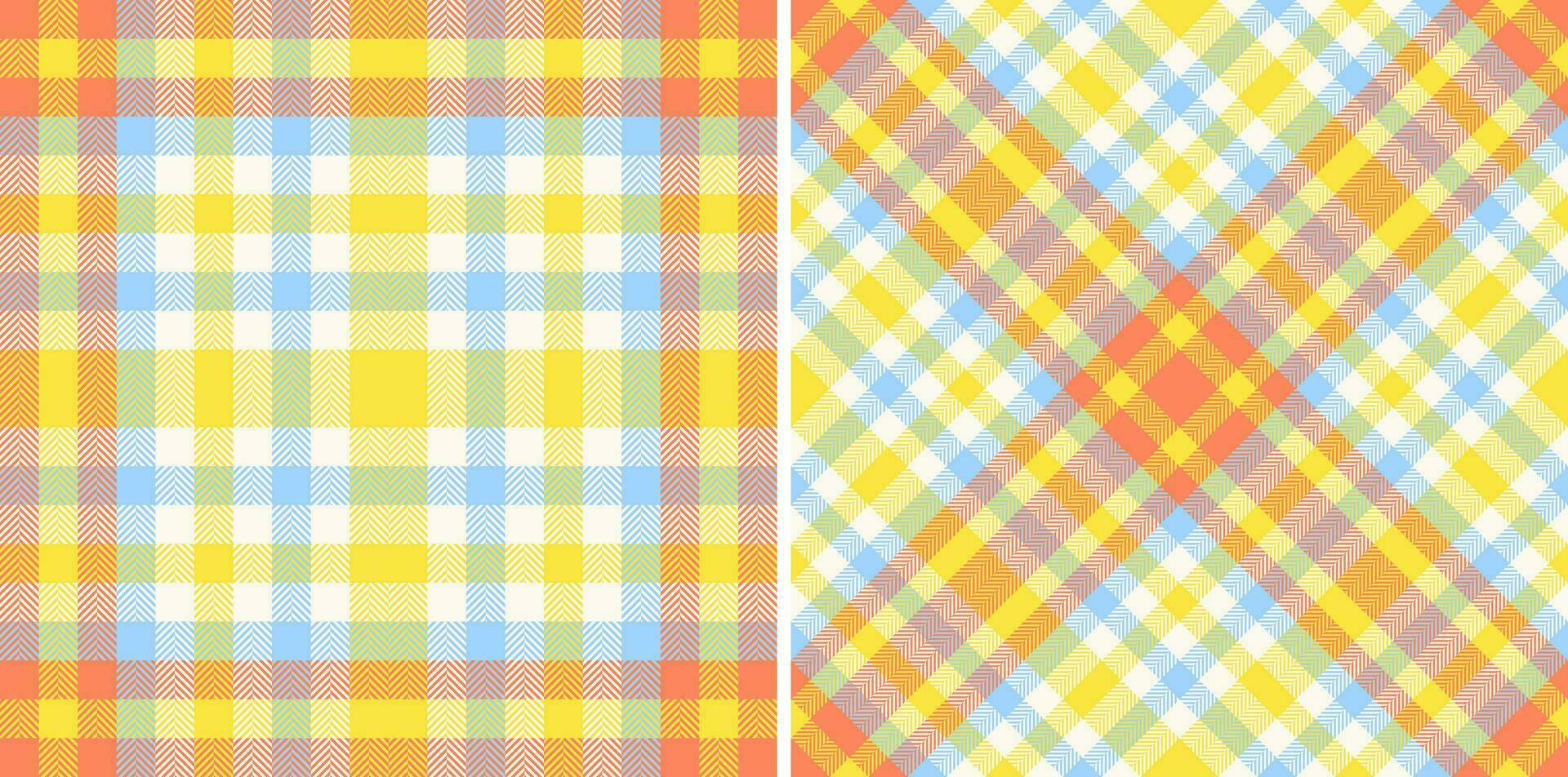 Plaid vector background of tartan seamless pattern with a fabric texture check textile.