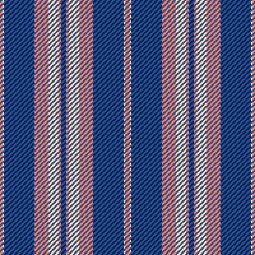 Seamless stripe pattern of background textile lines with a fabric vertical vector texture.