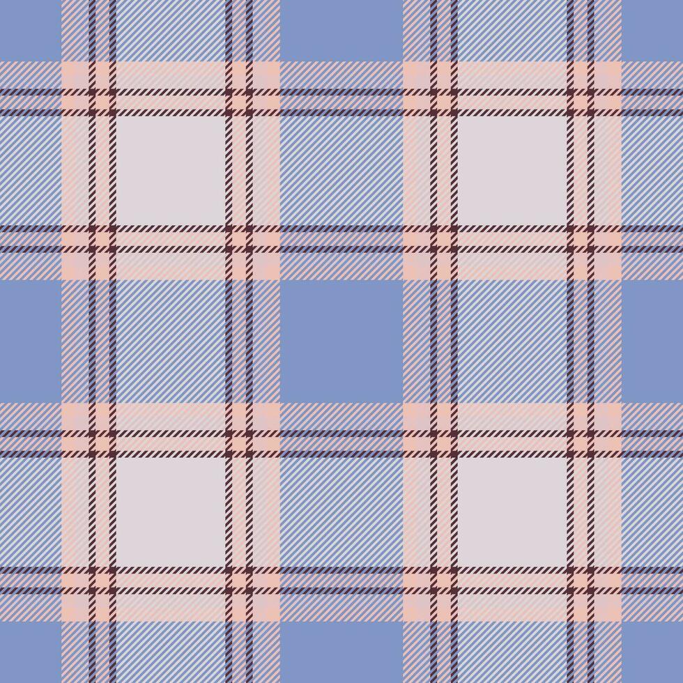 patrón sin costuras a cuadros en azul. compruebe la textura de la tela. impresión textil vectorial. vector