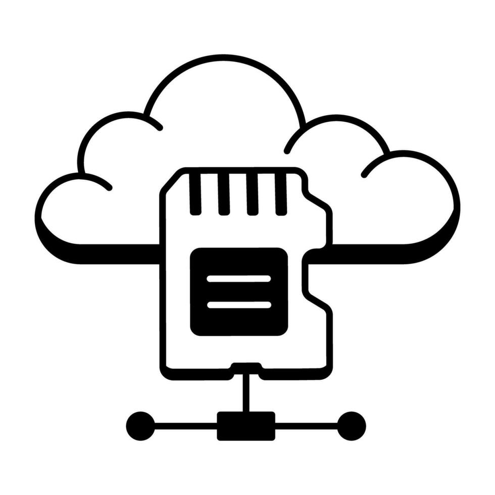 Data Management Line Icons vector