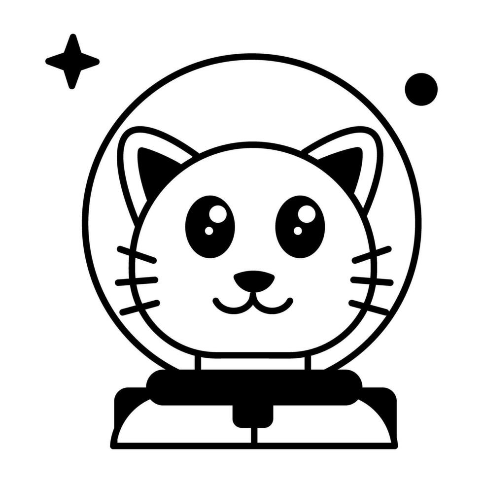 Space Exploration Linear Icon vector