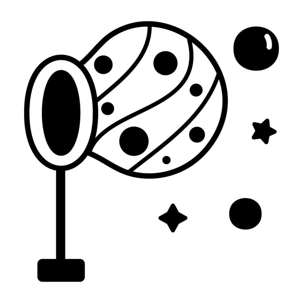 Space Exploration Linear Icon vector