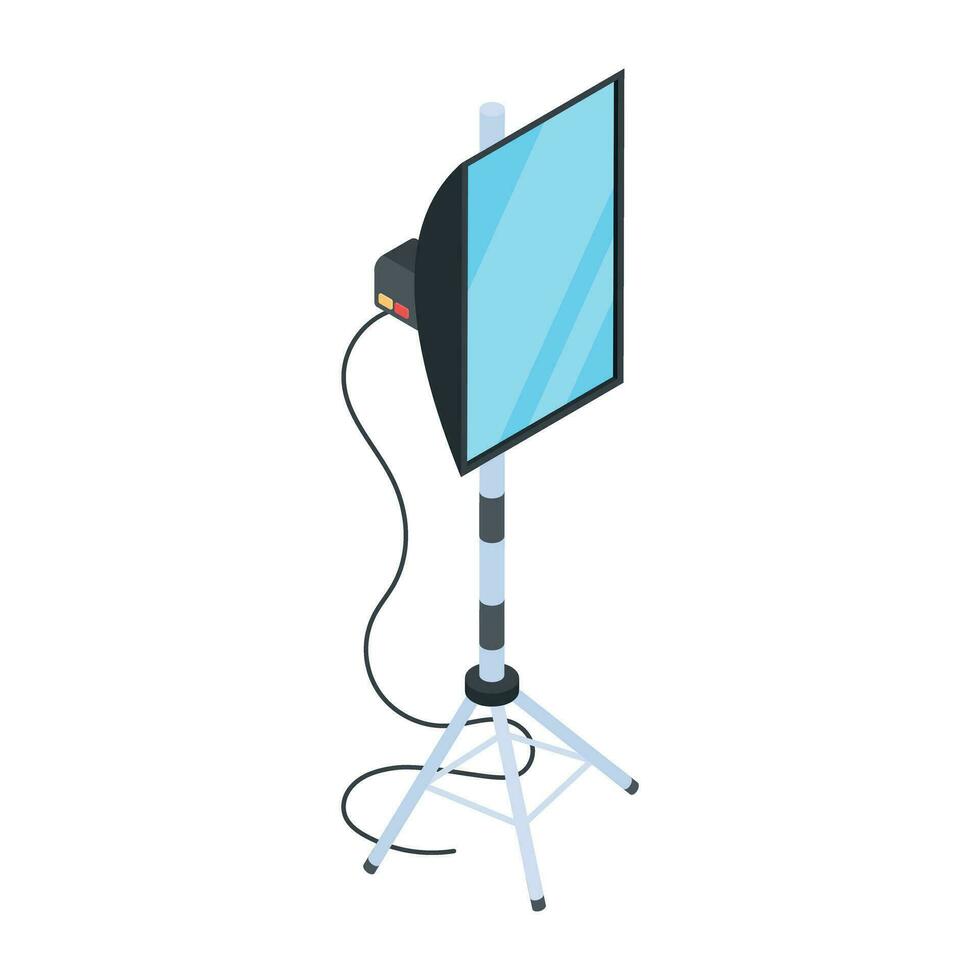 Studio Equipment Isometric Style Icon vector