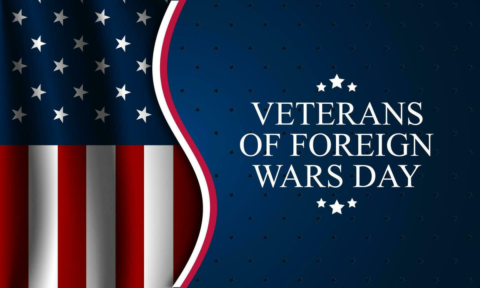 National Veterans Of Foreign Wars Day Background Vector Illustration