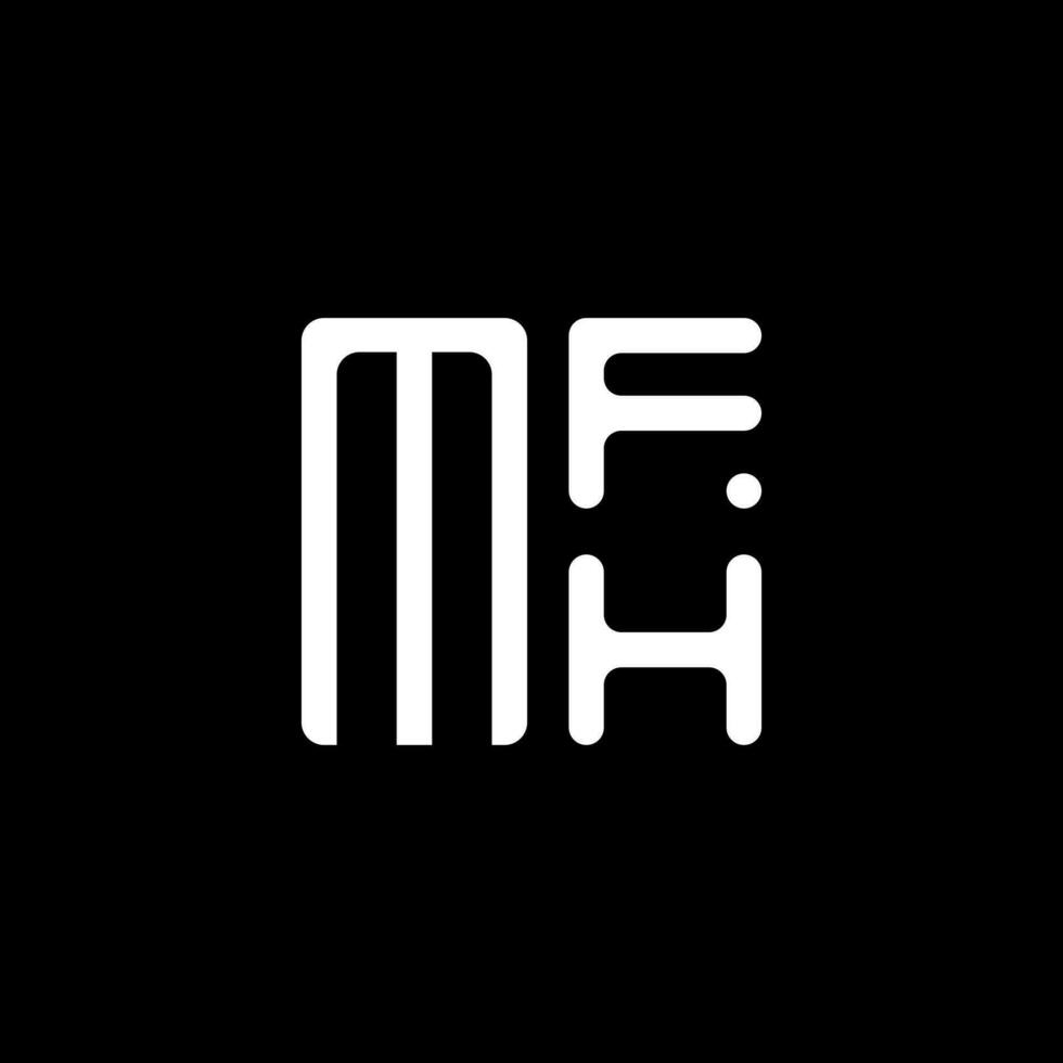 mfh letra logo vector diseño, mfh sencillo y moderno logo. mfh lujoso alfabeto diseño
