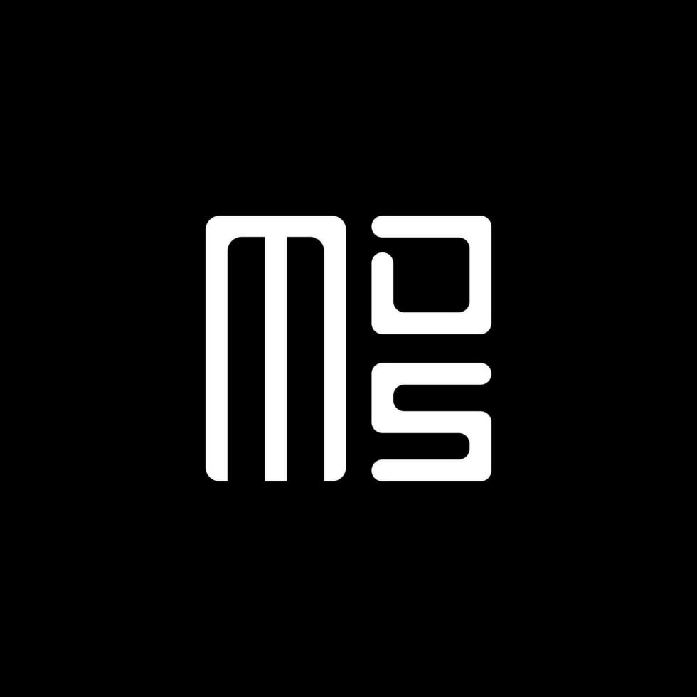 MDS letter logo vector design, MDS simple and modern logo. MDS luxurious alphabet design