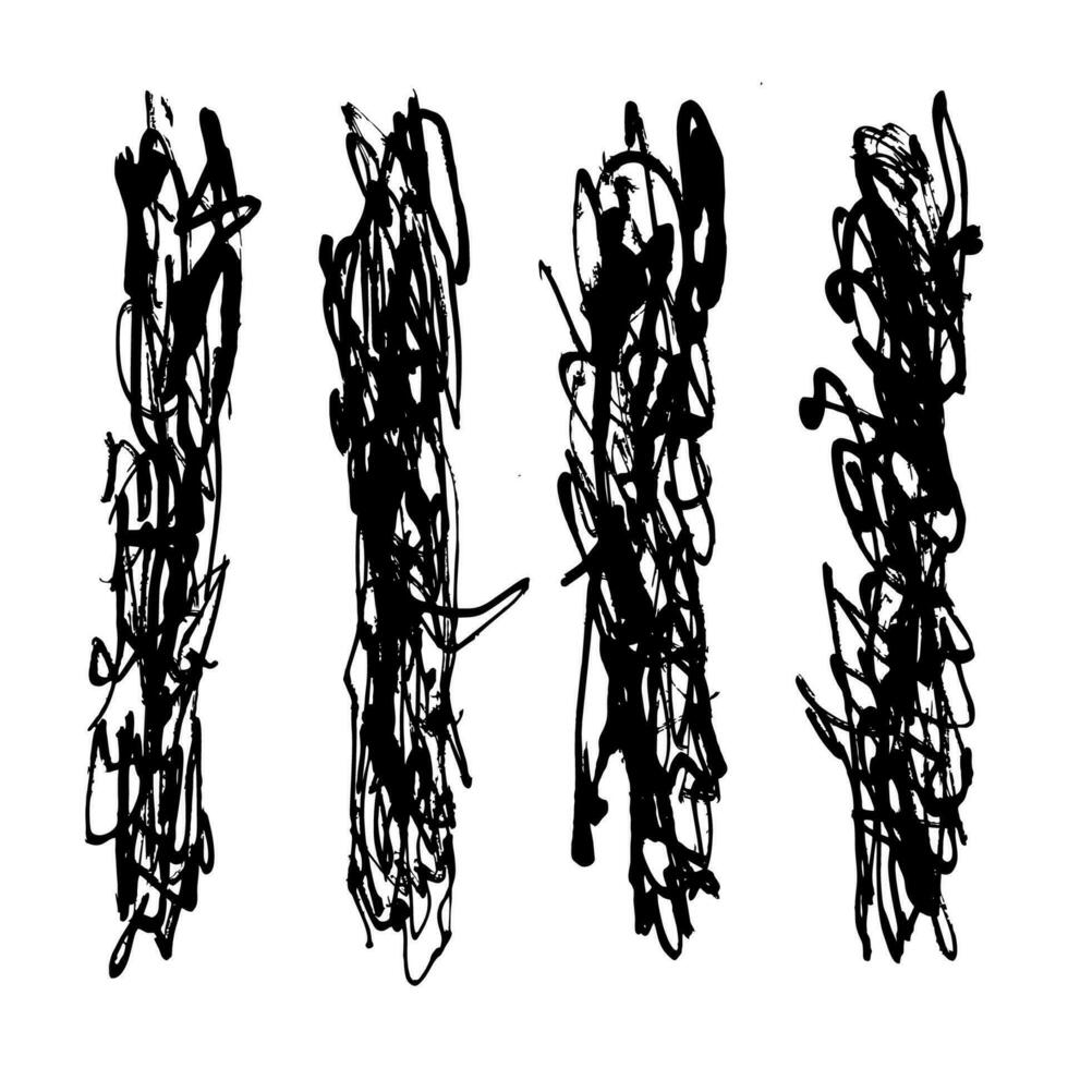 tinta cepillo carrera recopilación, tinta salpicar y artístico diseño elementos. resumen vector